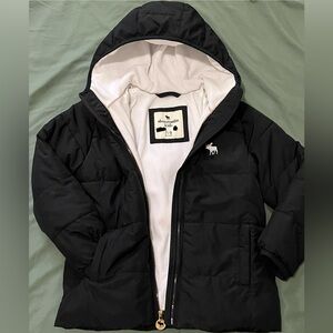Abercrombie Kid’s Hooded Puffer Jacket - Size 7/8